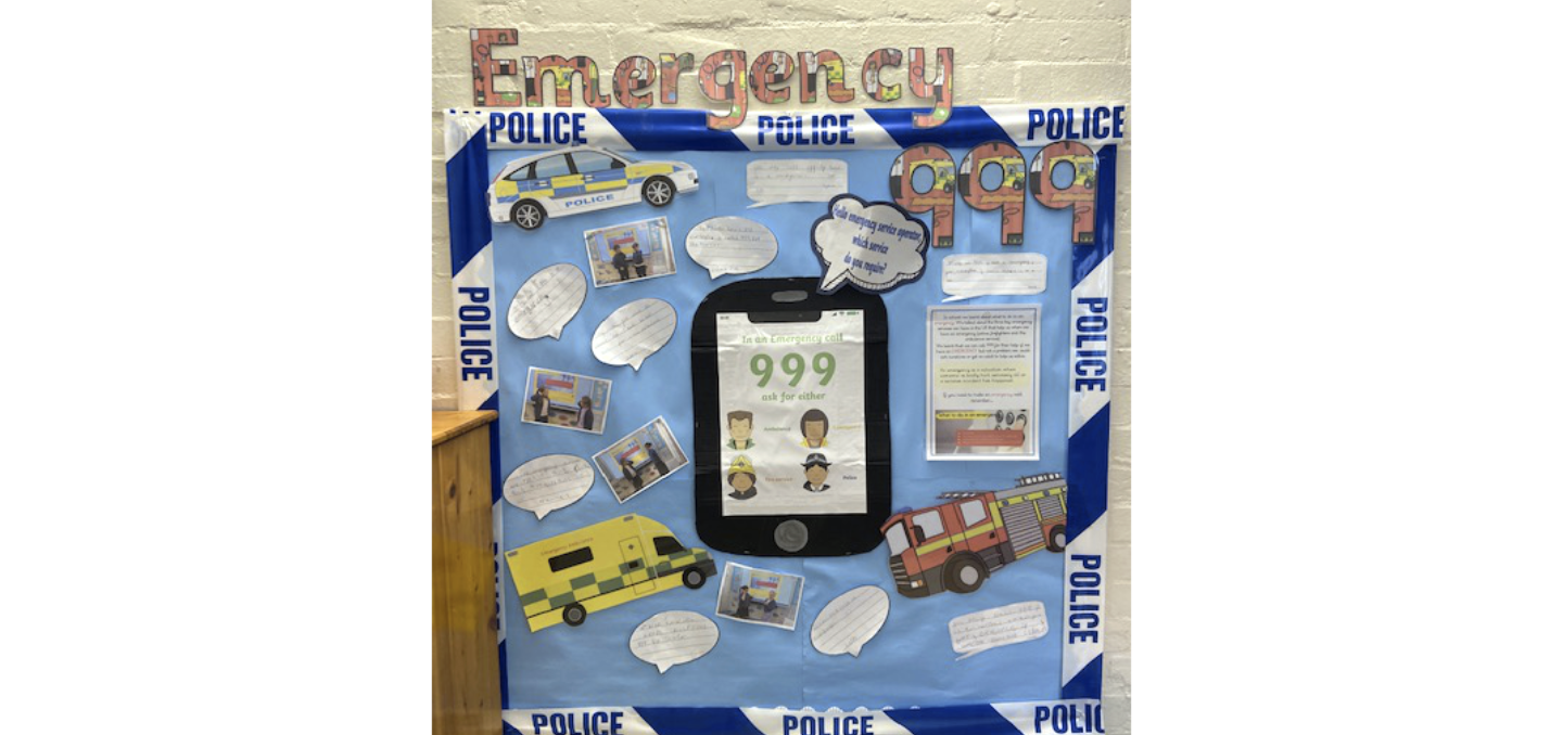 Year 1 Display - Emergency Contacts 999.