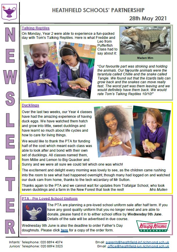 Newsletters – Heathfield Schools' Partnership news and letters